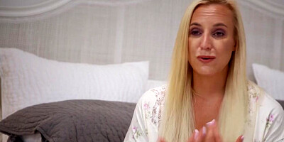 This lovely blonde girl needs some hard cock in the morning