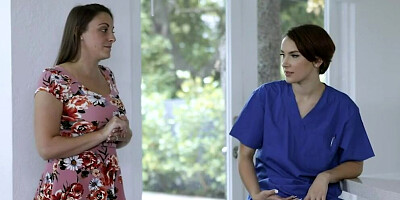 Blonde Virgin Teen Gags on her Stepdad's Big Dick