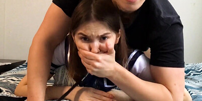 Brother Fucks Step Sister Schoolgirl And Cums On Her Face