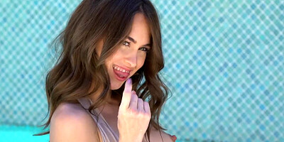 Riley Reid Poolside Pussy Solo Masturbation JOI