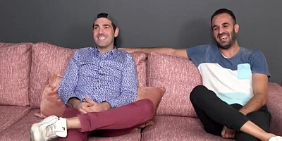 Redhead nympho is able to satisfy two men at the same time