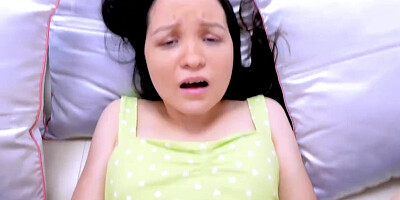 Petite Brunette Teen fucked, swallows cum at photoshoot