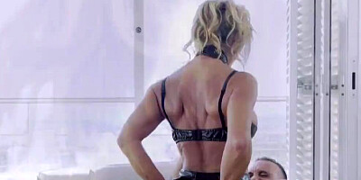 Busty cougar Marina Beaulieu fucks with a very lucky neighbor