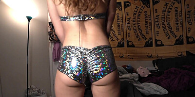 Hot Stripper Step-Sister Bailey Base caught Sneaking Out