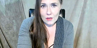 Cougar talks dirtly while giving her stepson a nice handjob