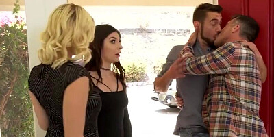 Absolutely everything is allowed during a kinky bisexual orgy