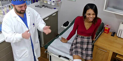 Step Into Doctor Tampas Body & Glove In As Solana Undergoes Her Mandatory Cheerleading Physical Including Gynecological Exam At You're Gloved Hands @ Doctor-Tampa.com