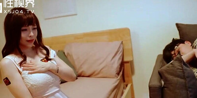 The doctor made his patient sleep and fuck the patient's big boobs milf sexy wife cum on her hot body