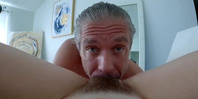 Lilly Bell's hairy pussy is drilled with Mick Blue's hard cock