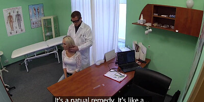 FakeHospital Blonde womans headache cured by cock and her squirting orgasm