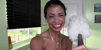 Latina body with tiny forms loves to ride the dick of her boss