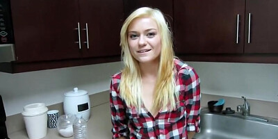 ShesNew Thin light-haired teenager Chloe Foster Point of view homemade lovemaking