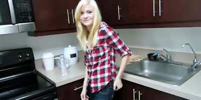 ShesNew Thin light-haired teenager Chloe Foster Point of view homemade lovemaking