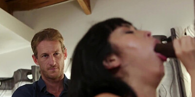 Husband films while tight Asian wife gets fucked by BBC