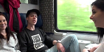 Alex Black shares stranger's hard prick with her girlfriend