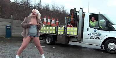 PORNXN Mature Blonde Public Pissing