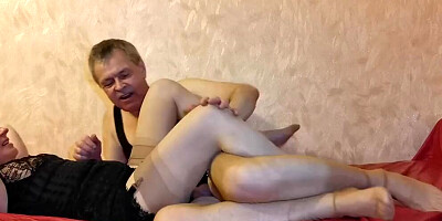 An elderly married couple fulfill their dirty fantasies