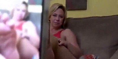 Naughty blonde mom adores being filmed while having hardcore sex