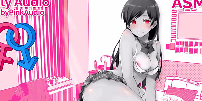 ASMR - Hard quickie with Step-Sister (deepthroat and fucking)(Audio Roleplay)