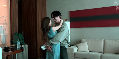 Lovely Japanese girl gets fucked inside the hotel by her boyfriend