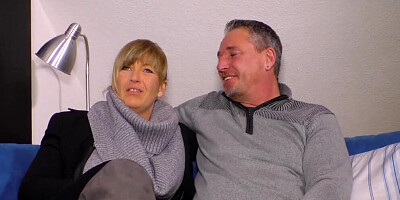 Mature woman Annette Liselotte sucks that cock after riding it