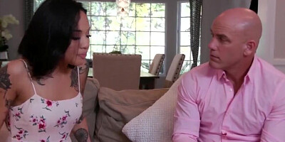 FILF - Lusty Babysitter Honey Gold Fucks Hot StepDad