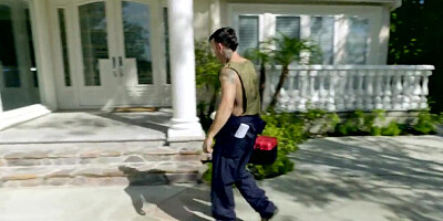 Dad Fucks her Young Step-daughter and his Client