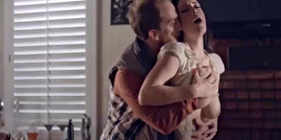 Slutty cougar Noelle Easton sucks one cock while being fucked