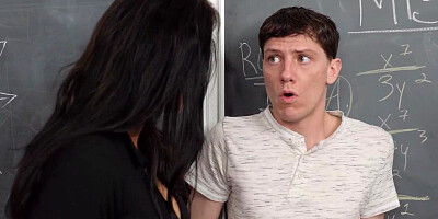 Busty cougar Reagan Foxx is having sex with a horny student