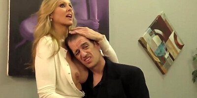 Julia Ann Milks Stepson before his Date!