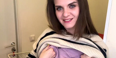Breastfeeding Step Mother with cumming big cock was caught by her Step Son