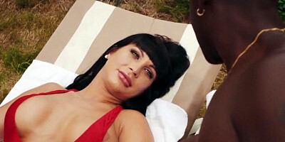 Stunning MILF Valentina Ricci is fucked in the ass by a pool boy