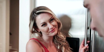 Adira Allures slaps her face with cock while sucking it and gets fucked