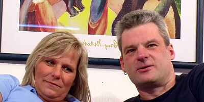 German old Husband let Stranger Fuck his Mature Wife in 3 Some