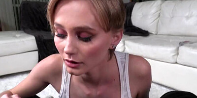 POV anal babe sucks and rides cock in dirty talking POV