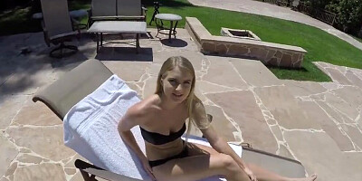 Creampies by the pool ft. stepsis hannah hawthorne