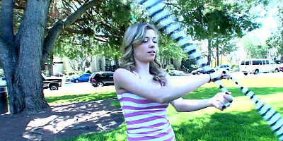 Good looking babe Nichole is wrapping her cunt around mate's wood