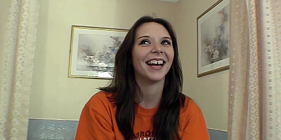 Amateur college babe is rubbing her cherry in front of the cam