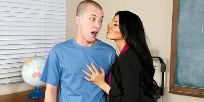 Stunner Romi Rain at classroom porn