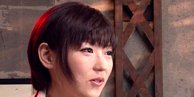 Japanese housewife gets fucked by three hungry cocks