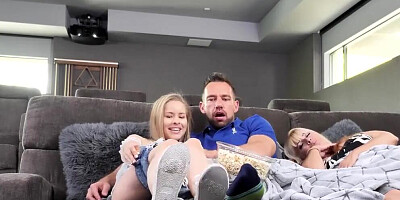 Sneaky stepdaughter gets properly fucked by her stepdad