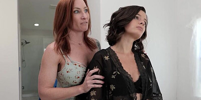 Dharma Jones and Sophia Locke are licking each other's wet pussy