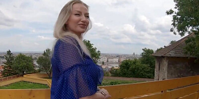 FATHER & SON PICK UP HORNY MILF AFTER QUARANTINE AT CASTLE - Mega Curvy Babe Fucks Dad & his Boy!