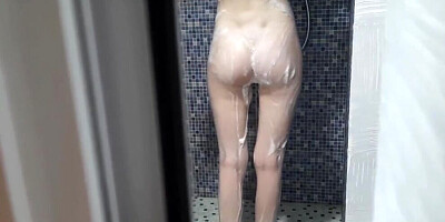 The best stepsister - fucked stepsister in the bathroom taking a shower