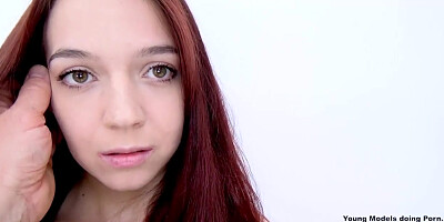 Petite Teen Cheerleader Fucked Creampie at Casting Hardcore POV