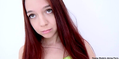 Petite Teen Cheerleader Fucked Creampie at Casting Hardcore POV