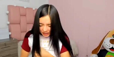 Cute Braces Teen trying to Cum on Cam (Part One)