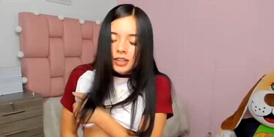 Cute Braces Teen trying to Cum on Cam (Part One)