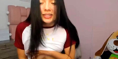 Cute Braces Teen trying to Cum on Cam (Part One)