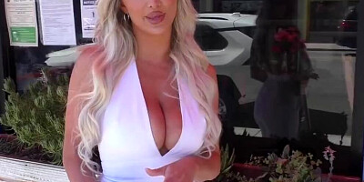 Petite chick is fingered and fucked by a hung black man